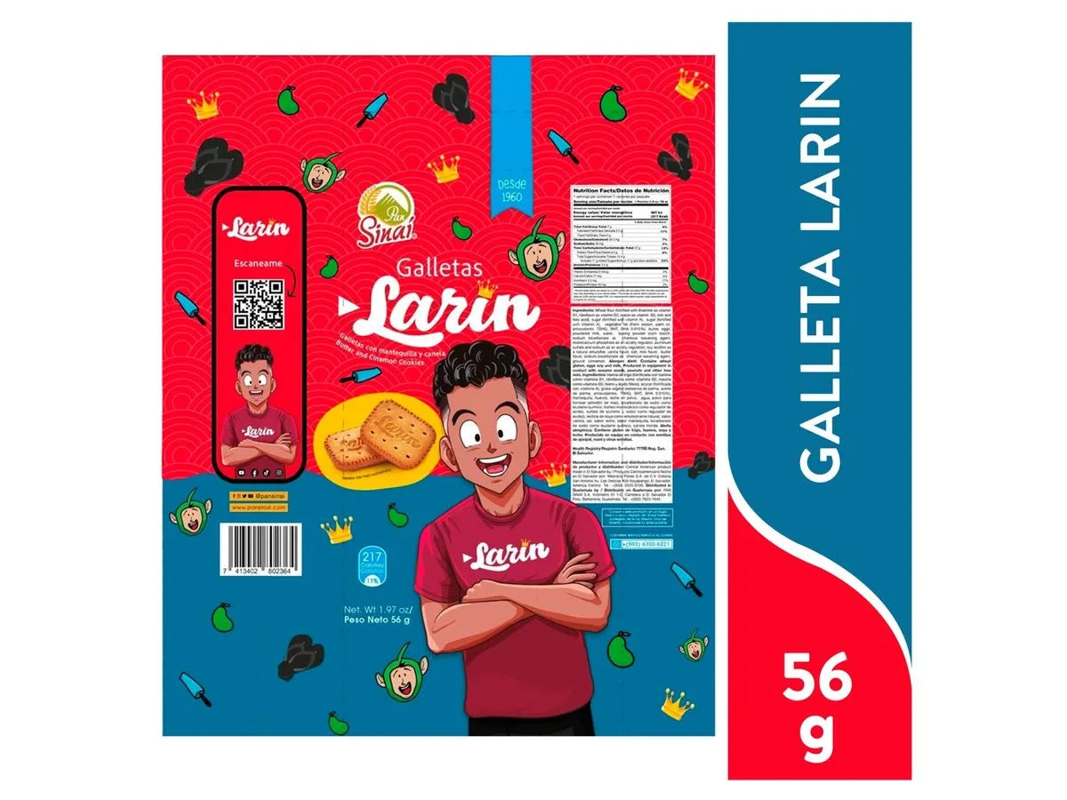 Galleta Sinai Larin 6 Pack (336g)
