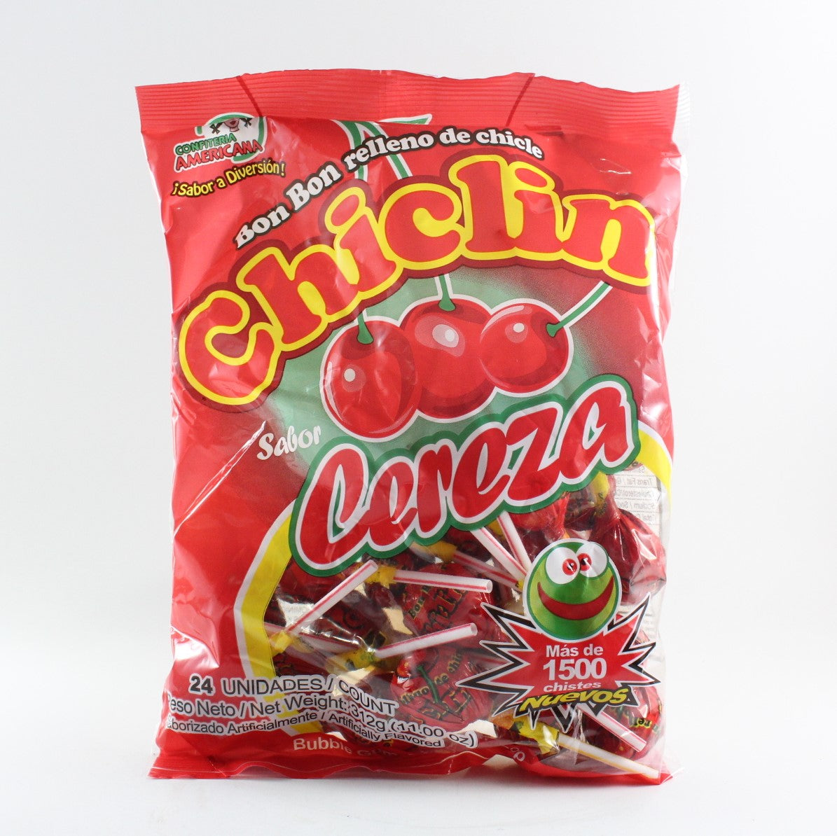 Bon Bon Relleno Chiclin Sabor Cereza